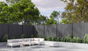 Gray Heavy-Duty Slat Composite Fence Panel System