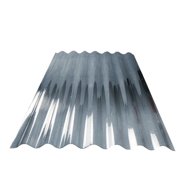 Gray Polycarbonate Corrugated Curved Roof Panels