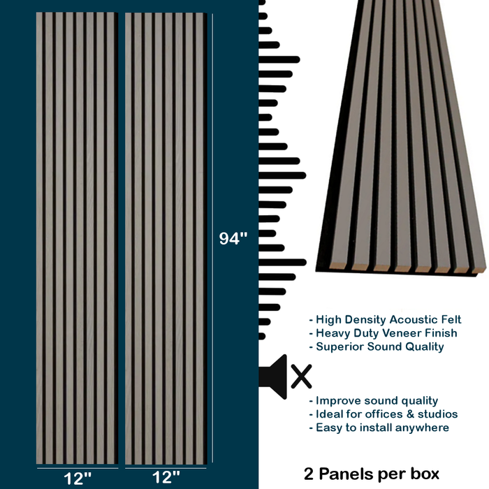 Space Grey Acoustic Wall Paneling