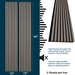 Space Grey Acoustic Wall Paneling