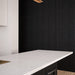 Black Trapezoid Wood Panels -- Flexible 3/4" Fluted Beads for Interior Walls