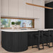 Black Trapezoid Wood Panels -- Flexible 3/4" Fluted Beads for Interior Walls