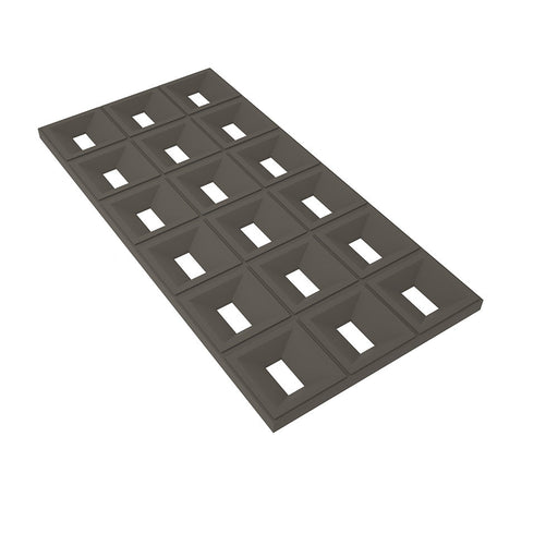 Gray PU Hollow Brick Wall Panels – Modern Room Divider & Decorative Outdoor Privacy Screen