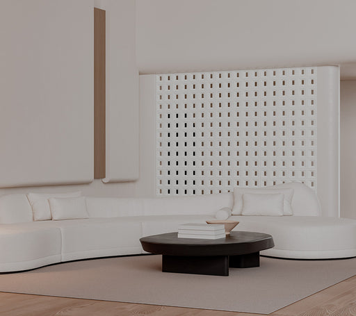 White PU Hollow Brick Wall Panels – Modern Room Divider & Decorative Outdoor Privacy Screen