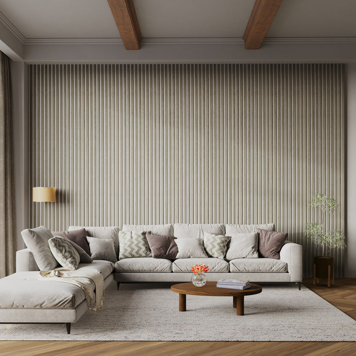 Linen Oak Acoustic Wall Panels for Soundproofing Rooms