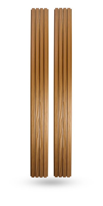Woodgrain Teak Siding Slat Panels for Exterior Outdoor Walls