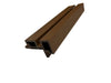 Teak A1 5 Grid Seamless Corner Trim for Composite Siding Slat Panels – WPC Continuous Corner Finishing Piece