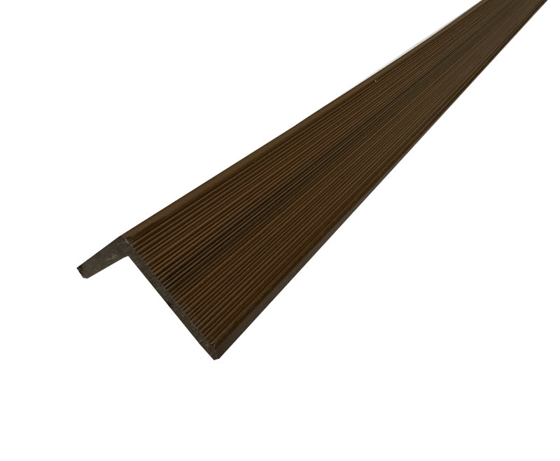 TeakA1 90° Exterior Corner Trim for Composite Slat Panels – Window & Door Molding