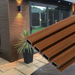 TeakA1 Teak Composite Siding Slat Panels for Exterior Outdoor Walls