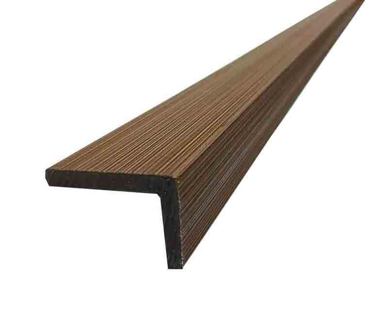 Teak 90° Exterior Corner Trim for Composite Slat Panels – Window & Door Molding