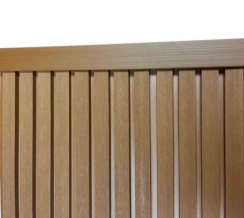 Teak 90° Exterior Corner Trim for Composite Slat Panels – Window & Door Molding