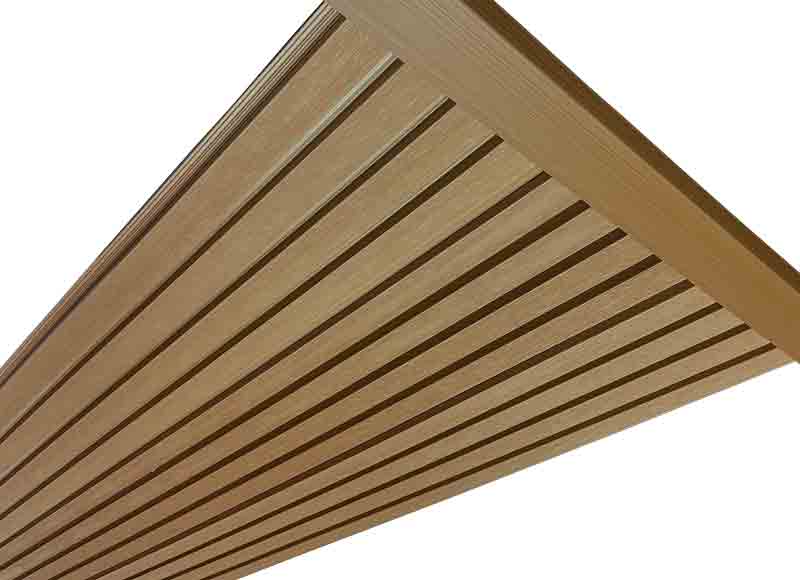 Teak 90° Exterior Corner Trim for Composite Slat Panels – Window & Door Molding