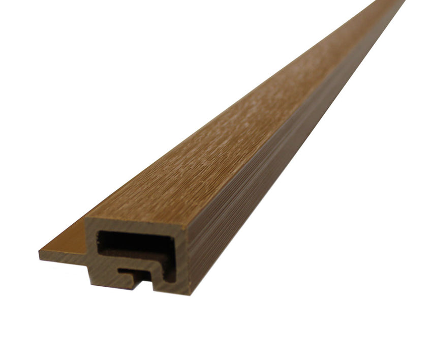 Teak A1 Universal Trim End Cap for Composite Slat Panels