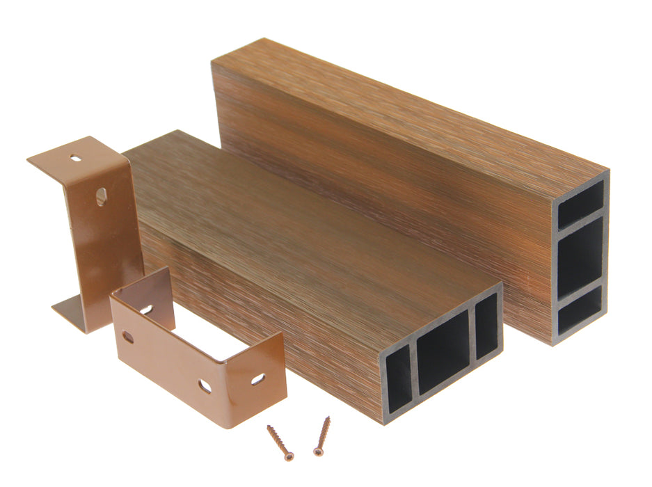 Teak Composite Wood Slat Room Dividers for Indoors and Outdoors - 15 box minimum order