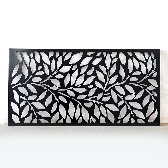 Tree Leaves Laser Cut Metal Privacy Stand Single Panel 23.5 "x 47"/pc