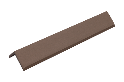 Coffee Shiplap Siding Corner End Cap With Matching Screws – 6 Piece Box