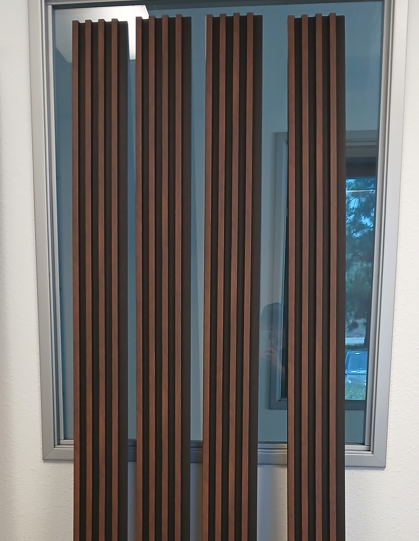Oak Vinyl Cladding Panels Shiplap Wall Paneling 94.5" x 6" 6 Panels - VWC_NX5029