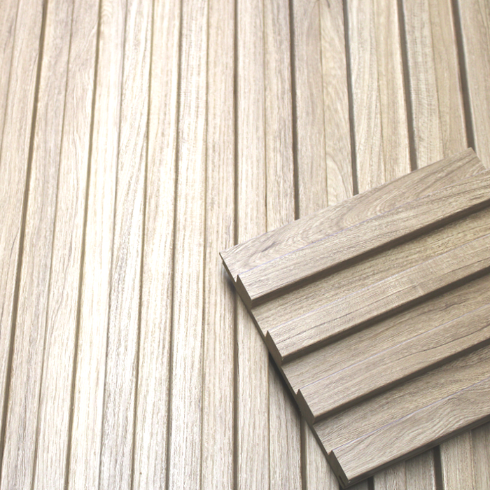 Walnut Wood Hardwood Wall Cladding Panel Set 94" x 5 3/4" (3pack)