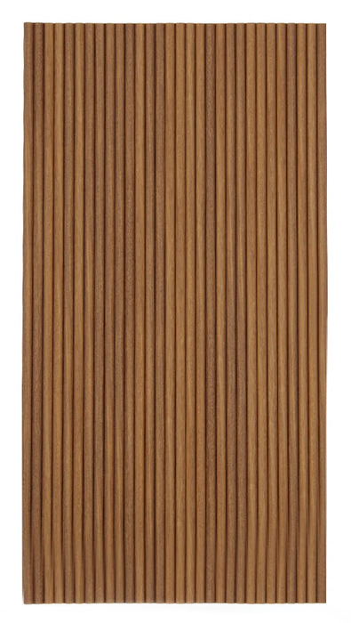 Warm Light Maple Flexible 3D Fluted Semi-Circle Shiplap Wood Wall Panel