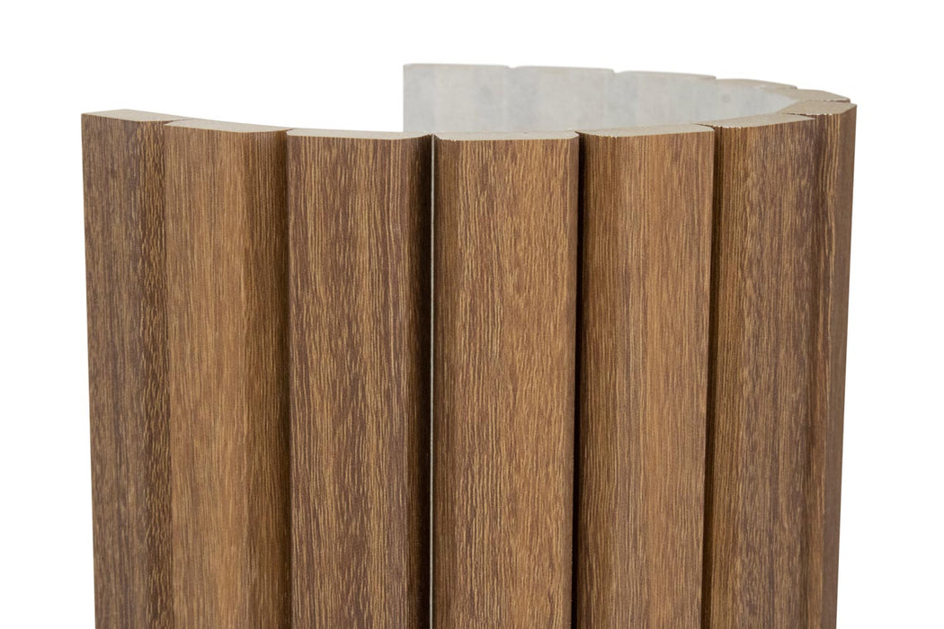 Warm Maple Flexible Beveled Slat Wood Wall Panel