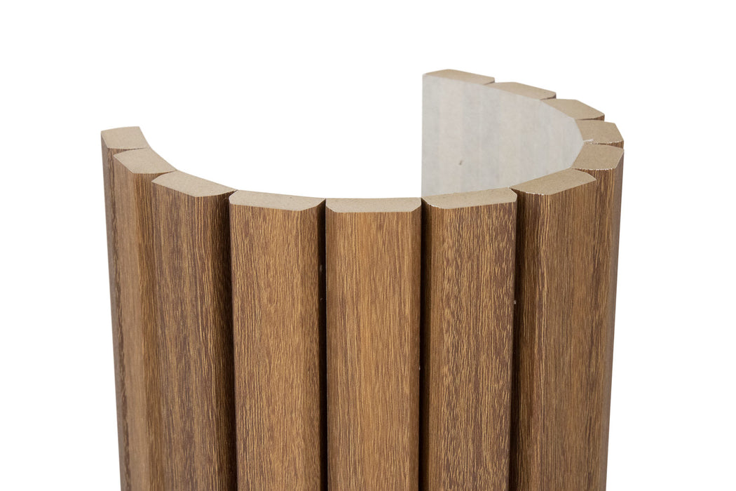 Warm Maple Flexible Beveled Slat Wood Wall Panel