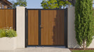 Teak Heavy-Duty Composite Privacy Gate Kit – Keypad Lock Included | Single, Double & DIY Swing Fence Gate