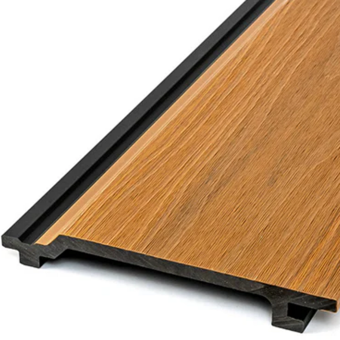 Weathered Teak Enhanced Grain Wood-Like Composite Siding, Exterior Wall Paneling