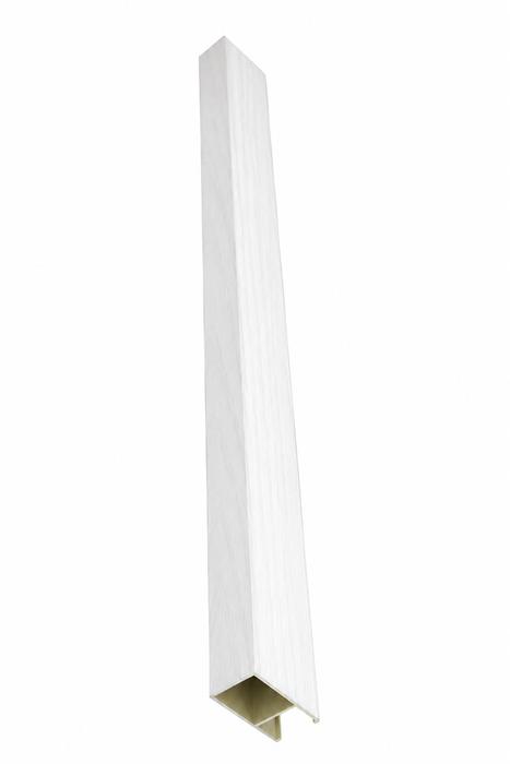 White - Suspended Slatted Wood Ceiling System sample beam