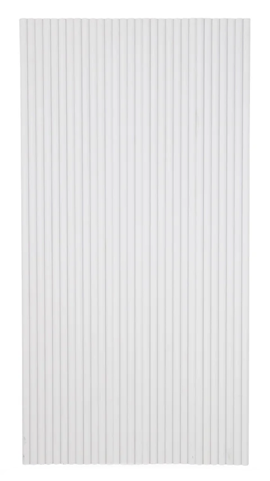 White Flexible 3D Fluted Semi-Circle Shiplap Wood Wall Panel