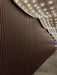 Dark Brown Oak Slat Wood Wall Panels