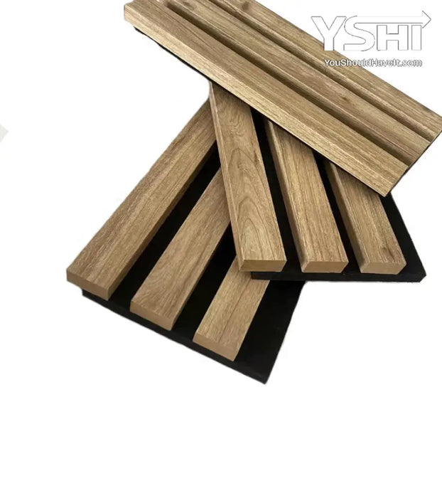Wood Wall Panels Acoustic Wall Panels For Interior Wall Decoration Two 94 68 X 12 79 Wood Slat Paneling 3d Soundproof Wall Panels Natural Oak