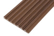 7 Grid Light Brown Slat Wood Wall Panels