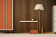 7 Grid Light Brown Slat Wood Wall Panels