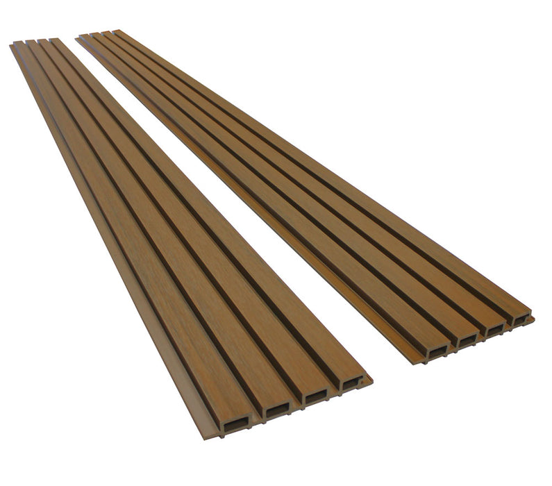 TeakA1 Teak Composite Siding Slat Panels for Exterior Outdoor Walls