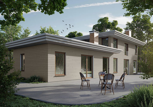 Arctic Oak Exterior Wall Panels | Modern Outdoor Wood Slat Siding & Cladding