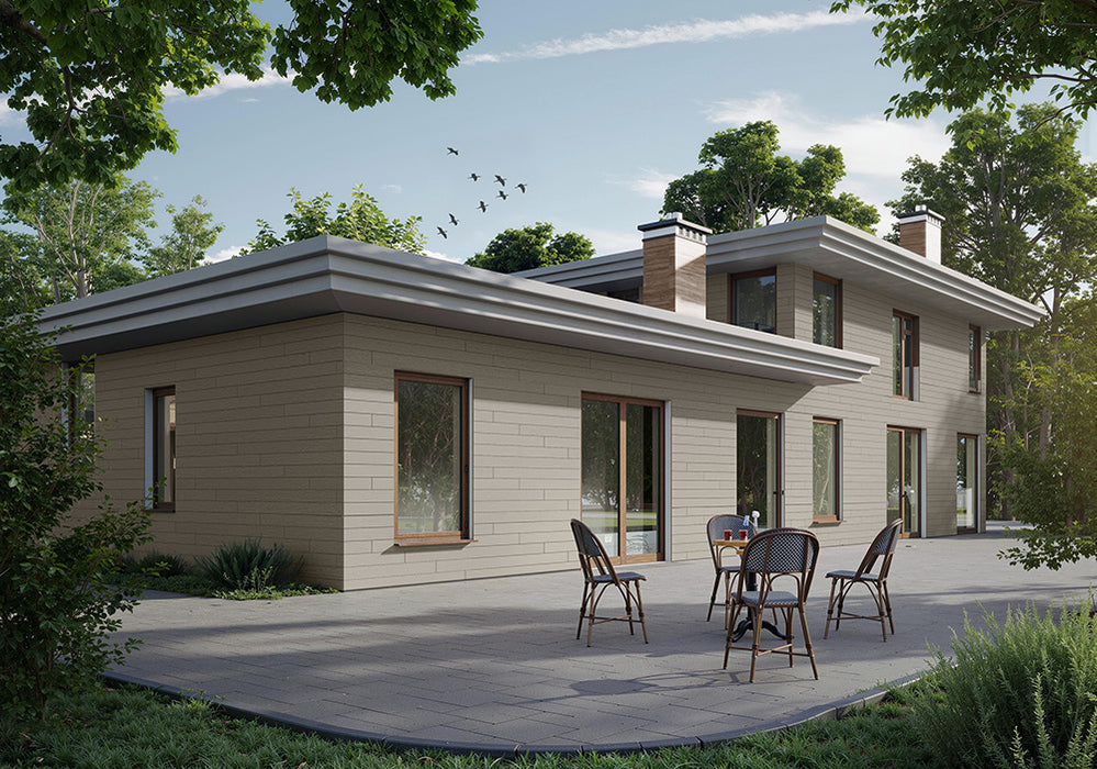 Arctic Oak Exterior Wall Panels | Modern Outdoor Wood Slat Siding & Cladding