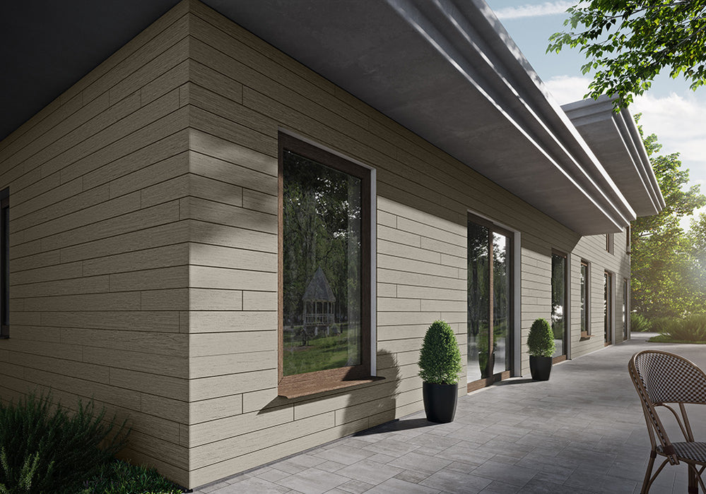 Arctic Oak Exterior Wall Panels | Modern Outdoor Wood Slat Siding & Cladding