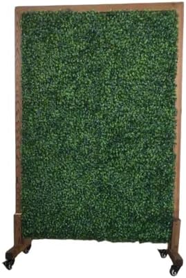 Artificial Hedge Wall Divider With Wheels