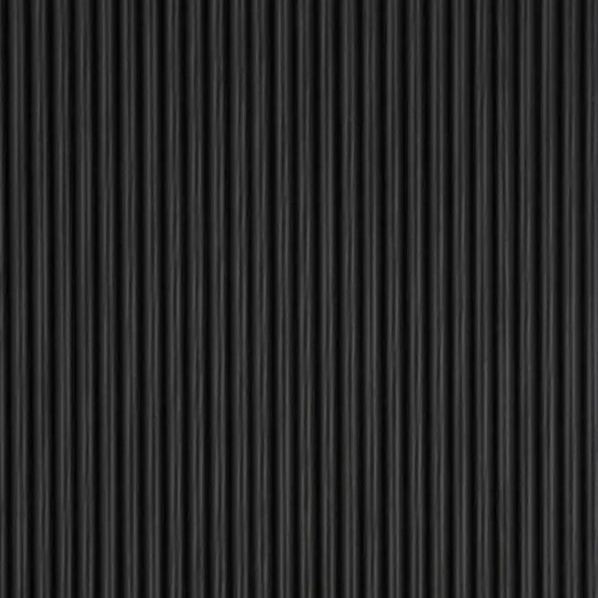 Black Flexible 3D Fluted Semi-Circle Shiplap Wood Wall Panel