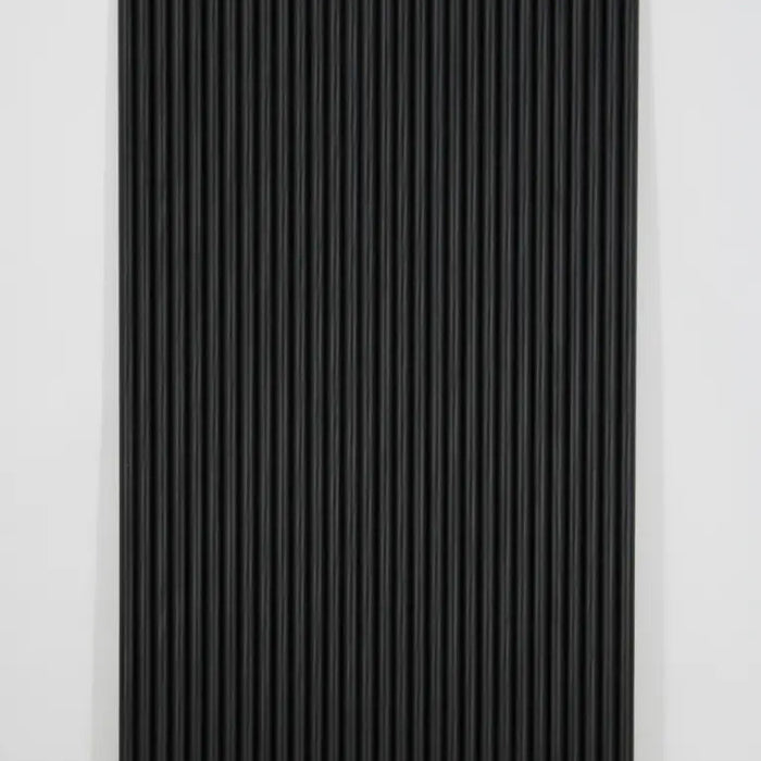 Black Flexible 3D Fluted Semi-Circle Shiplap Wood Wall Panel