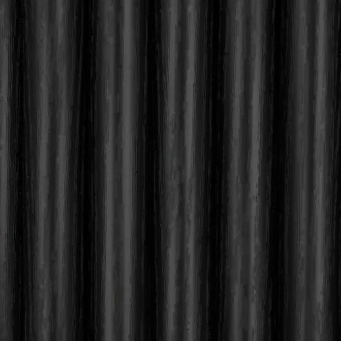 Black Flexible 3D Fluted Semi-Circle Shiplap Wood Wall Panel