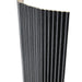 Black Flexible 3D Fluted Semi-Circle Shiplap Wood Wall Panel