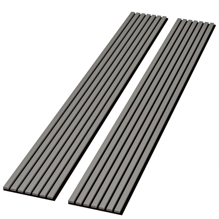 Dark Gray Acoustic Wall Panels for Soundproofing Rooms | 94"–106" x 12" – 2 pieces per box