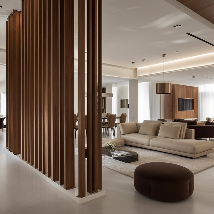 Chestnut Wall Partition Timber Tube Wood