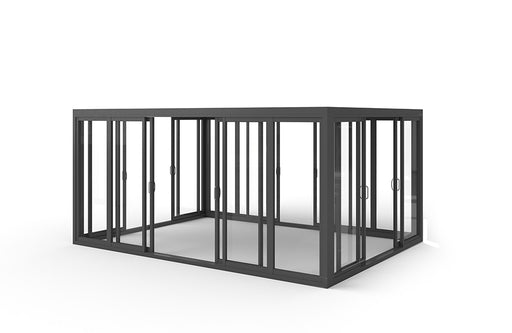 Cielo Cabana™ Luxury Louvered Roof Glass Pergola 
