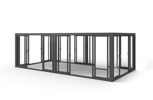 Cielo Cabana™ Luxury Louvered Roof Glass Pergola 