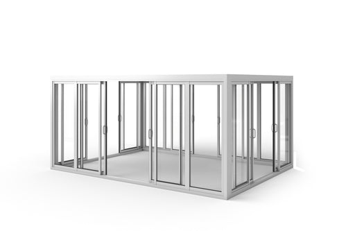 Cielo Cabana™ Luxury Louvered Roof Glass Pergola 