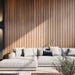 Warm Light Maple Wide-Slat Acoustic Wall Panels, Soundproofing for Walls 