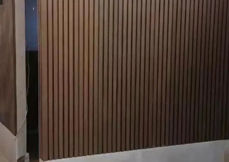 Teak Dark Brown Exterior Wall Panels for Outdoors