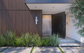 Dark Coffee & Black Gap Composite Siding Slat Panels for Exterior Outdoor Walls